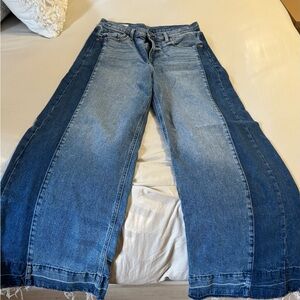 GAP Blue Denim High Rise Stride Jeans